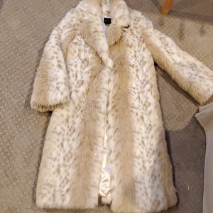 Long faux fur coat